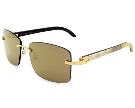 buy cartier buffalo horn sunglasses|cartier genuine horn 140.